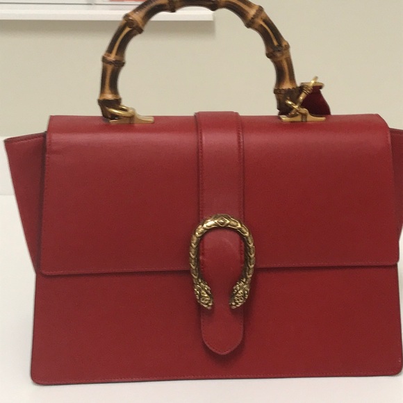 Gucci Dionysus leather bag bamboo handle and strap - Picture 2 of 7